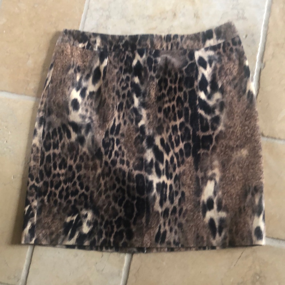 Etcetra animal print skirt